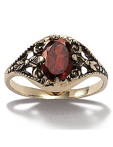Garnet Ring by PalmBeach Jewelry