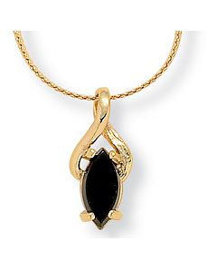 Onyx Pendant by PalmBeach Jewelry