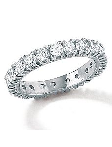 Cubic Zirconia Eternity Band by PalmBeach Jewelry