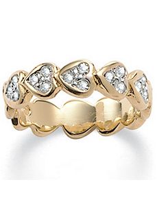 Sim. Diamond Heart Ring by PalmBeach Jewelry