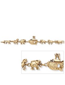 Noah's Ark Bracelet 7 1/4" by PalmBeach Jewelry
