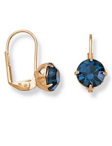 Sim. Sapphire Earrings by PalmBeach Jewelry