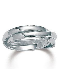Silver Rolling Ring by PalmBeach Jewelry