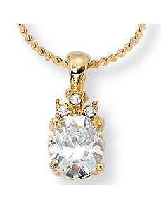 Cubic Zirconia Pendant by PalmBeach Jewelry