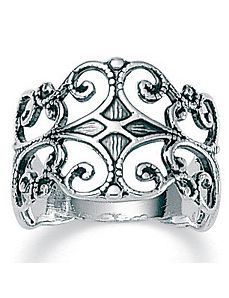 Silver Filigree Ring by PalmBeach Jewelry