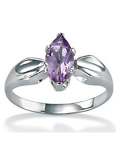 Amethyst Silver Ring by PalmBeach Jewelry