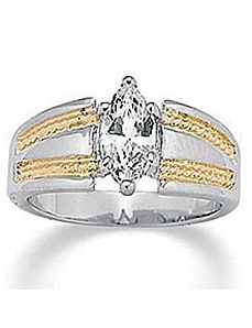 Tutonecubic zirconia Ring by PalmBeach Jewelry