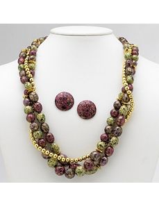 2-Piece Beaded Jewelry Set by PalmBeach Jewelry