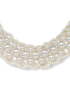 Sim. Pearl Collar by PalmBeach Jewelry