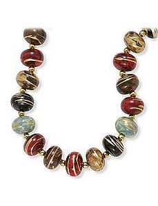 Multi-Color Bead Necklace 30" by PalmBeach Jewelry