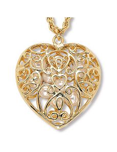 Sim. Pearl Pendant by PalmBeach Jewelry