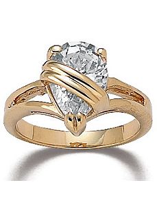 Wrappedcubic zirconia Ring by PalmBeach Jewelry