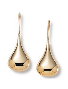 18k/SS Drop-Kiss Earrings by PalmBeach Jewelry