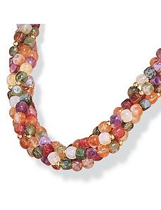 Beaded Fashion Necklace by PalmBeach Jewelry