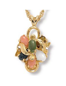 Multi-Stone Pendant by PalmBeach Jewelry