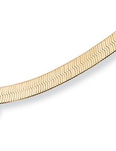 Superflex Herringbone Necklace 18" by PalmBeach Jewelry