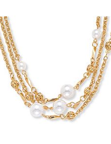 Simulated Pearl Necklace 30" by PalmBeach Jewelry