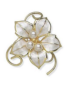 Sim. Pearl Pin by PalmBeach Jewelry