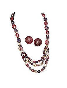 2-Piece Multi-Colored Lucite Set by PalmBeach Jewelry