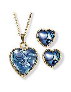 2-Piece Paua Set by PalmBeach Jewelry