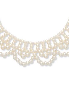 Sim. Pearl Necklace 17" by PalmBeach Jewelry