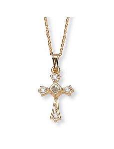 Lords Prayer Cross Pendant by PalmBeach Jewelry