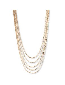 Multi-Strand Cobra-Link Necklace by PalmBeach Jewelry