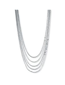 Multi-Strand Cobra-Link Necklace by PalmBeach Jewelry