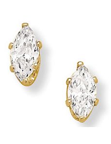 2 CT.T.W. Cubic Zirconia Clip-on Earrings by PalmBeach Jewelry