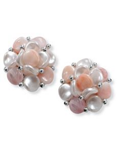 Lucite Pierced Earrings by PalmBeach Jewelry