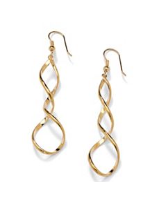 Loop Drop Pierced Earrings by PalmBeach Jewelry
