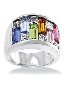 Silvertone Women's Ring by PalmBeach Jewelry