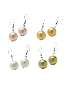 Set of 4 Pairs Pearl Earrings by PalmBeach Jewelry