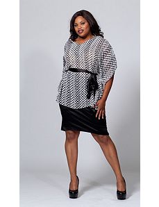 The Suzy Top in Black and White by Queen Grace