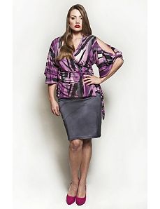 The Annie Blouse in Purple Rain by Queen Grace