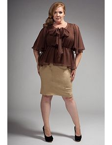 The Kara Blouse in Chocolate by Queen Grace