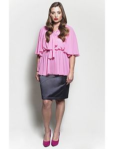 The Kara Blouse in Bubble Pink by Queen Grace