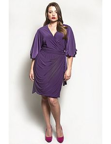 The Aki Dress in Eggplant by Queen Grace