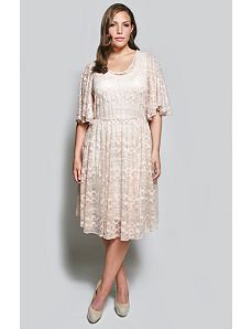 The Karrie Dress in Creamy Rose Lace by Queen Grace