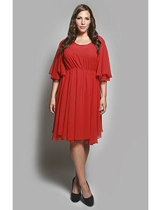 The Karrie Dress in Red by Queen Grace