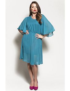The Karrie Dress in Teal Chiffon by Queen Grace