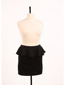 Perfect Peplum Skirt Black by Re/Dress