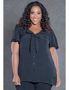 Cheryl Tie Blouse by SWAK Designs