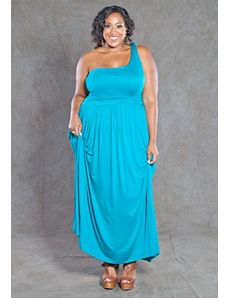 Ellen One Shoulder Maxi Dress by SWAK Designs