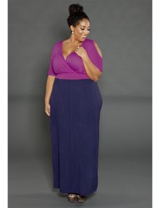Jasmine Cold Shoulder Maxi Dress by SWAK Designs