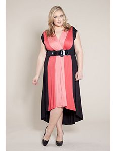 Chloe Hi Lo Color Block Dress by SWAK Designs