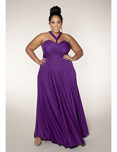 Eternity Convertible Maxi Dress (Berry Shades) by SWAK Designs