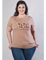 Cowgirl Tatas Plus Size Tee by SWAK Designs