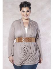 Signature Wrap Cardigan (Earth Tones) by SWAK Designs