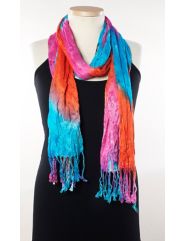 Vivid Tie Dye Scarf by SWAK Designs